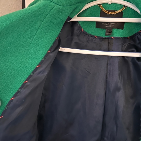 Jcrew Stadium Cloth Majesty Peacoat sz 8 - Picture 3 of 6